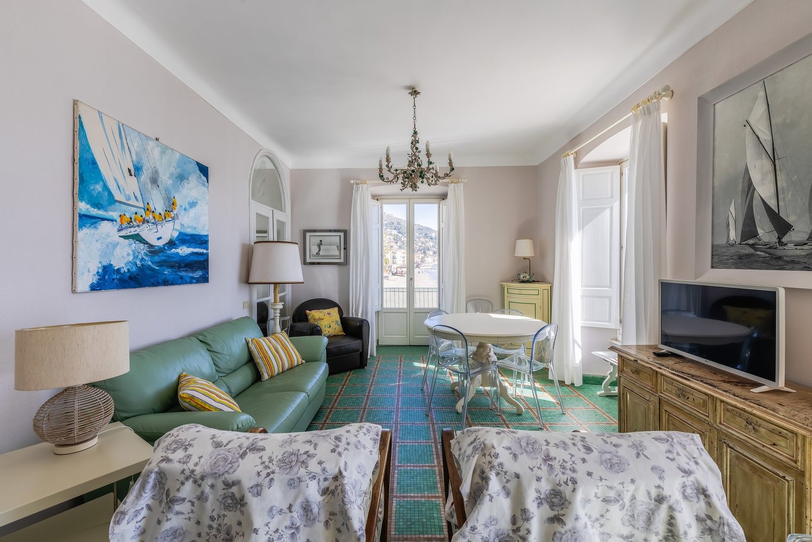 Apartment On The Beach With Unparalleled Sea View Apartment in Alassio, Liguria, Italy