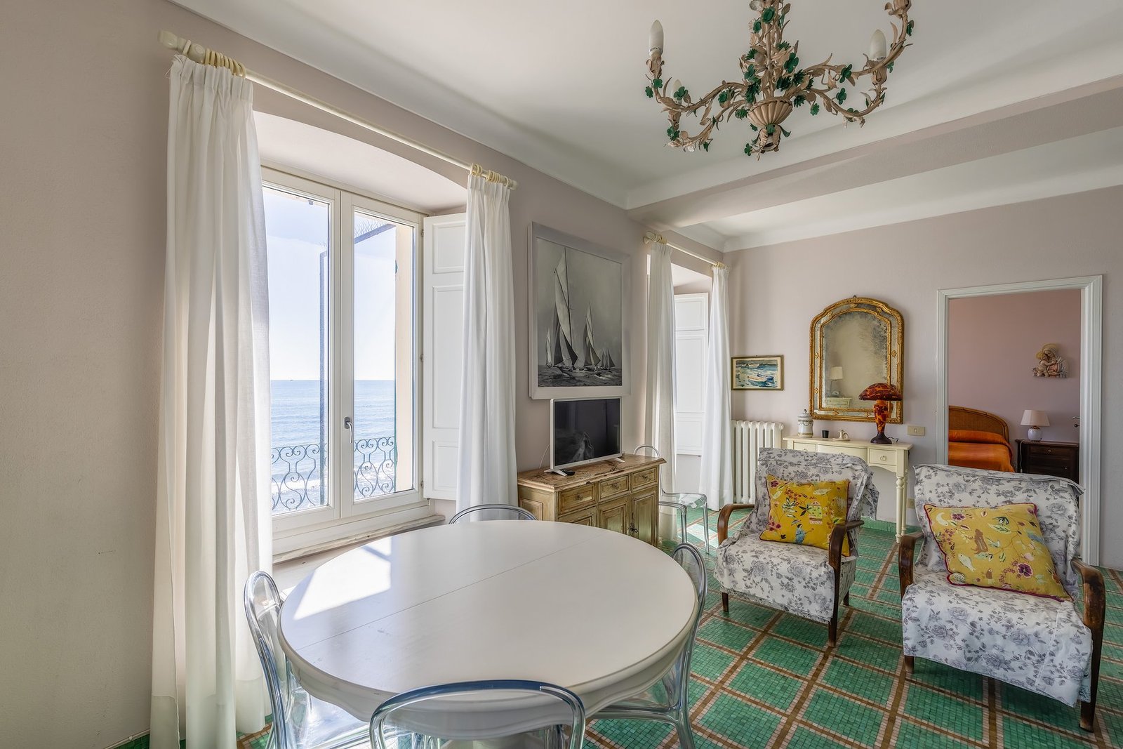 Apartment On The Beach With Unparalleled Sea View Apartment in Alassio, Liguria, Italy