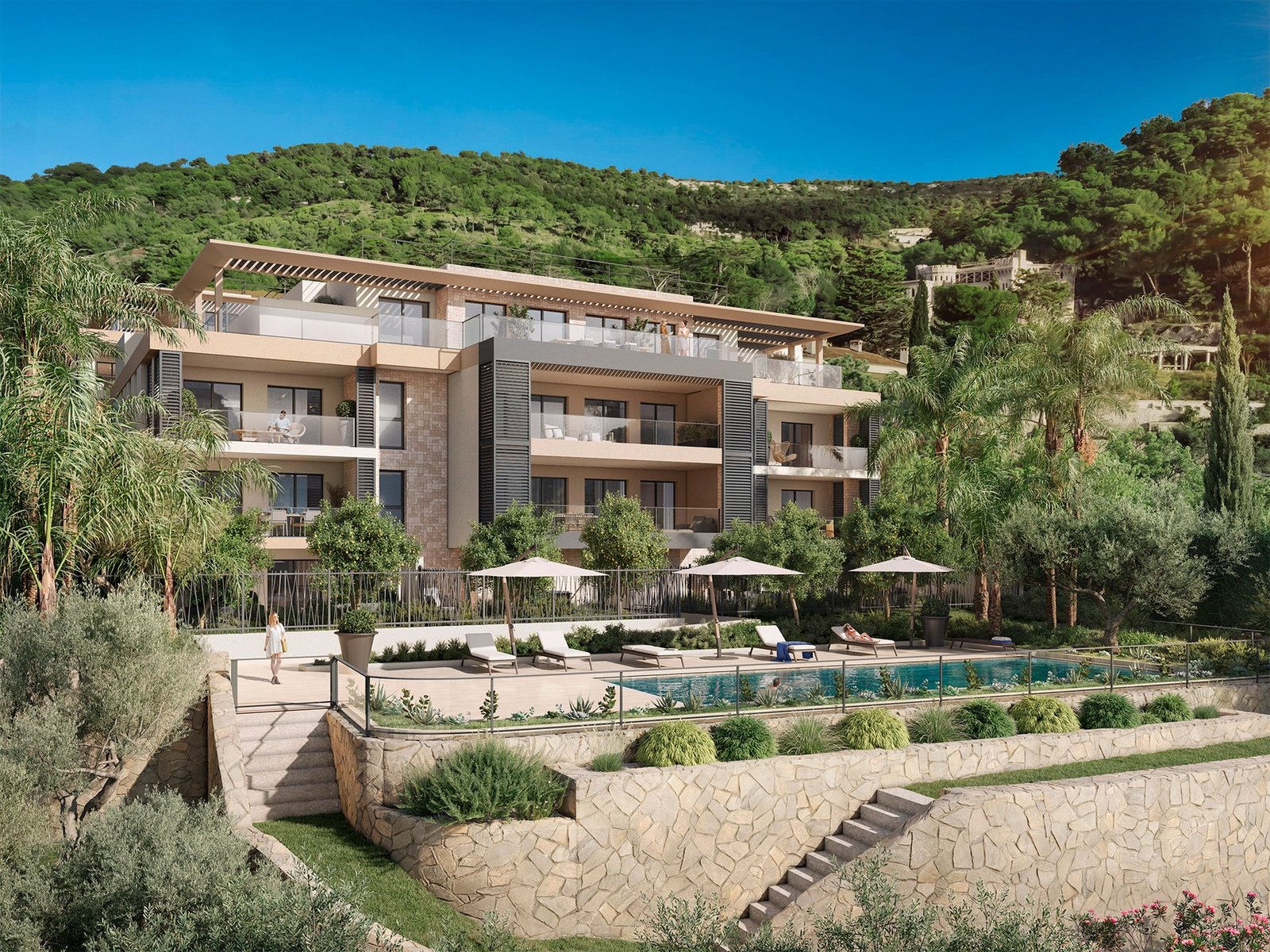 Penthouse 3 Bed Apartment With Private Rooftop Pool Apartment in Èze, Provence Alpes Côte D’azur, France