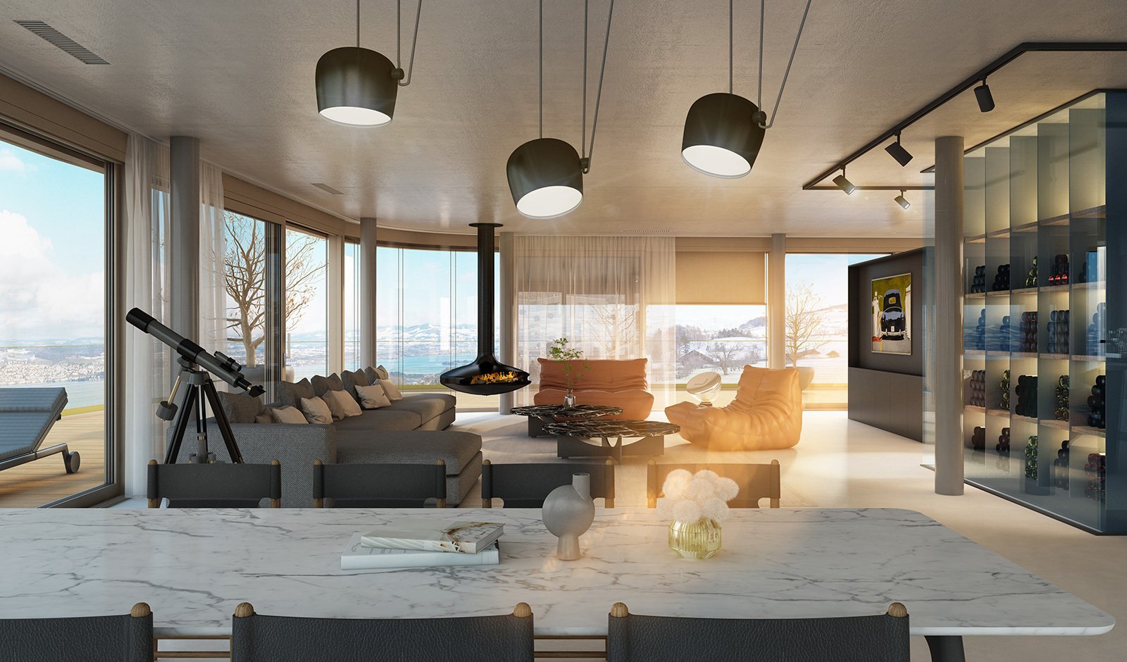 Exclusive Living Above Lake Zurich Apartment in Feusisberg, Schwyz, Switzerland