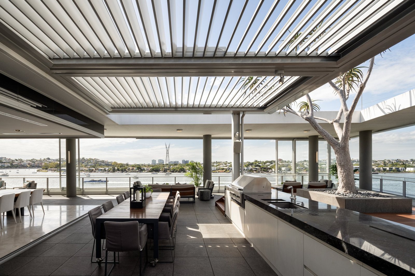 One Pier The Ultimate Single Level Penthouse With Unrivalled 52m North East River Frontage Apartment in Newstead, Queensland, Australia