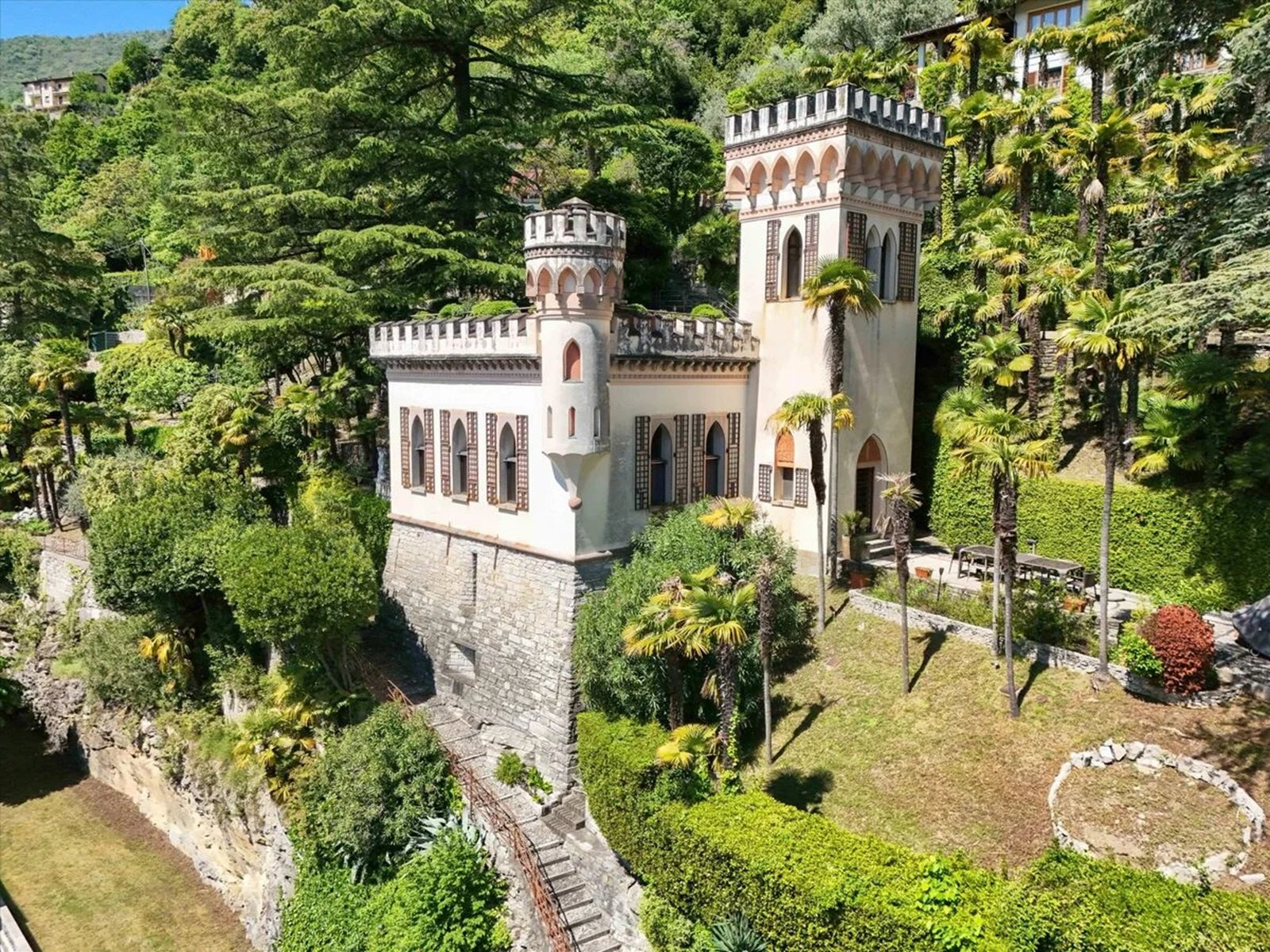 Castle in Como, Lombardy, Italy