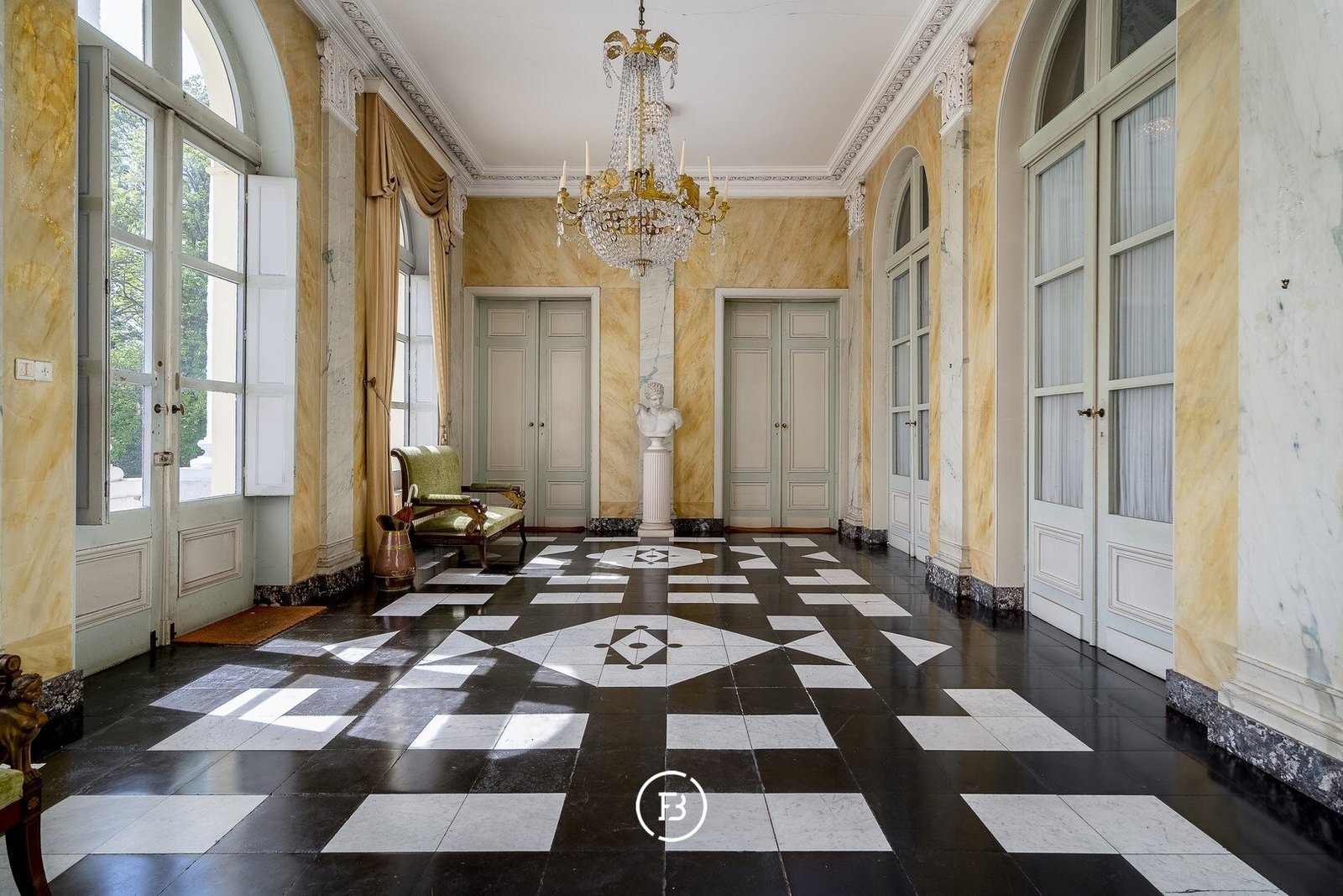 Castle Ortegat Castle in Waasmunster, Flanders, Belgium