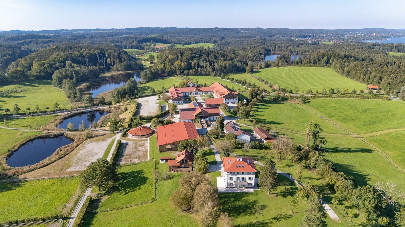 Stud Farm In A Dream Setting. Superlative Riding Facility With Historic Villa. Farm Ranch in Lake Starnberg, Bavaria, Germany