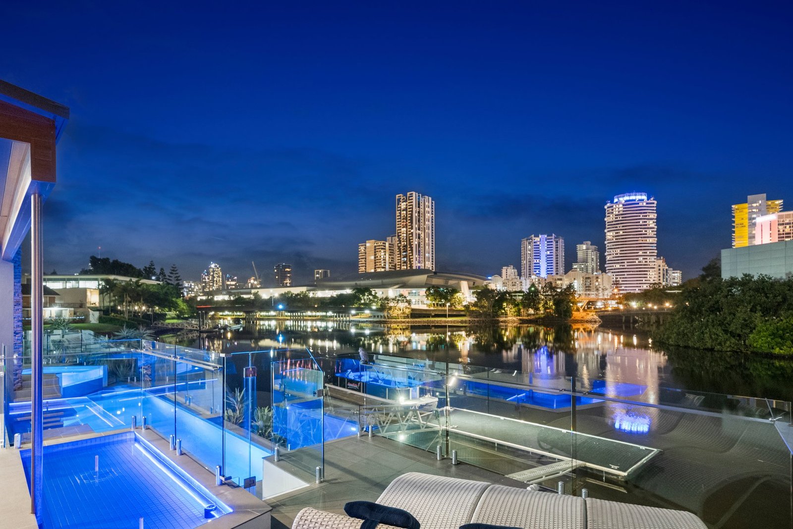 Exquisite Waterfront Living Architectural Masterpiece House in Broadbeach Waters, Queensland, Australia