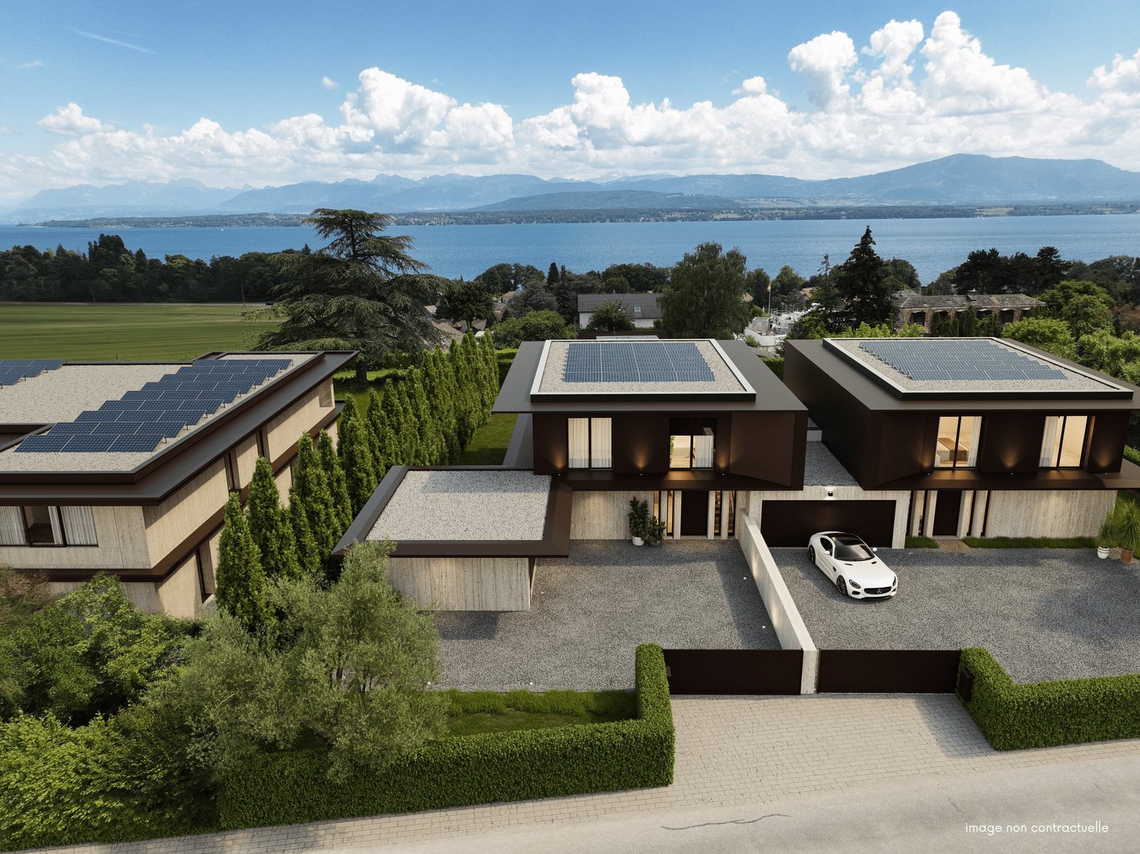 Exceptional Villa In Crans With Panoramic Lake Views House in Crans-près-Céligny, Vaud, Switzerland