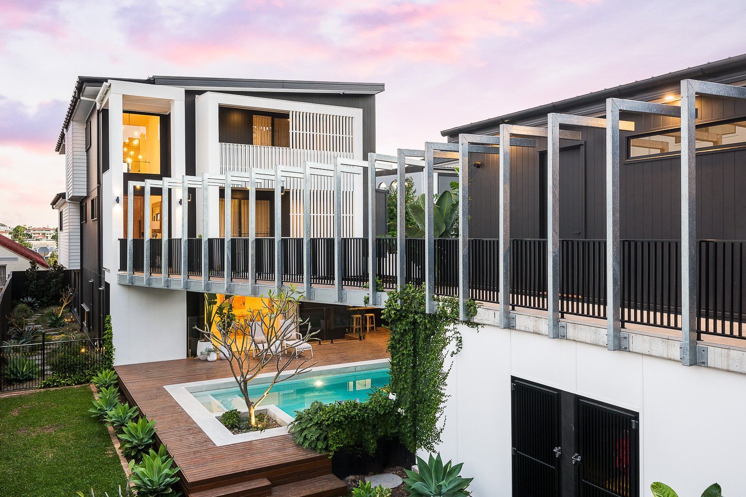 Newly Built Sanctuary Positioned Atop Hamilton Hill House in Hamilton, Queensland, Australia
