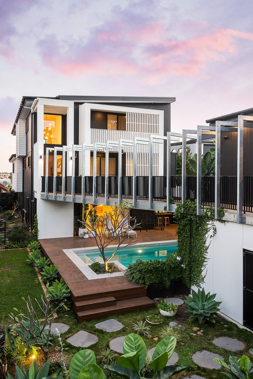 Newly Built Sanctuary Positioned Atop Hamilton Hill House in Hamilton, Queensland, Australia