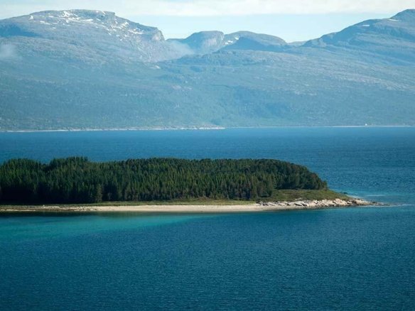 Private Island in Ofotfjord, Nordland, Norway