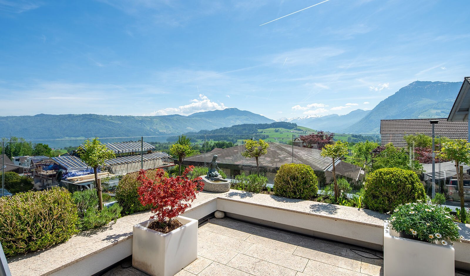 Single Family House With Wellness Oasis And Dream View In Meierskappel, Lucerne Villa in Meierskappel, Lucerne, Switzerland
