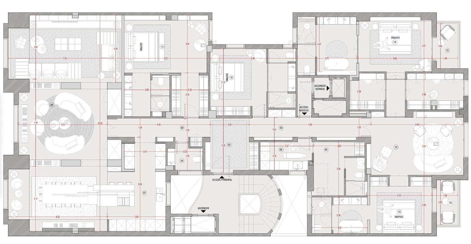 Spectacular Luxury Apartment Facing Turó Park Apartment in Sarria - Sant Gervasi, Barcelona, Spain 1 - 14314733