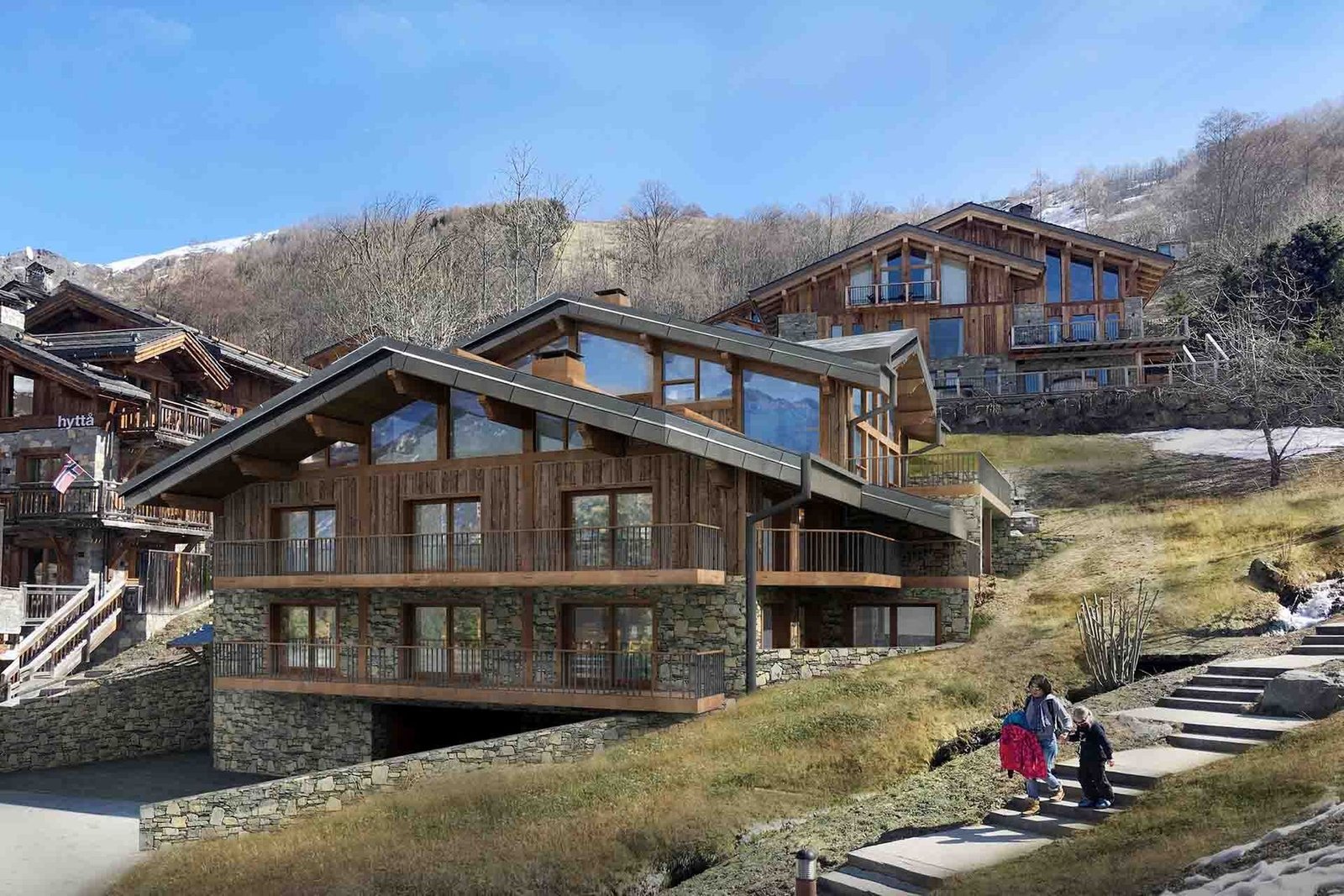 This Ski In/Ski Out Piste Side Chalet For Sale In The Heart Of St Martin De Belleville Chalet in Les Belleville, Auvergne-Rhône-Alpes, France 1 - 14887111