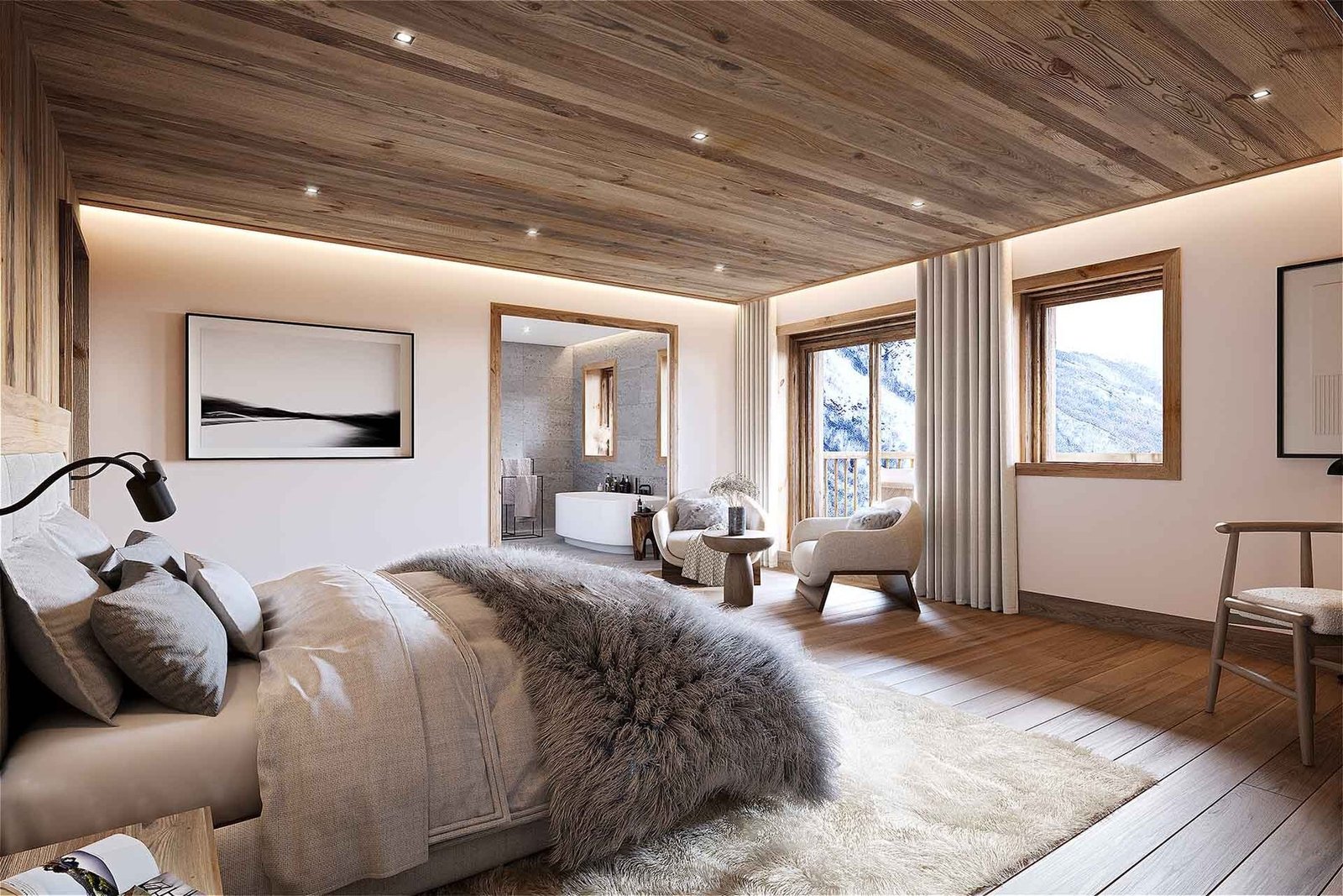 Chalet With Panoramic Mountain Views In St Martin De Belleville Chalet in Les Belleville, Auvergne-Rhône-Alpes, France 1 - 15881574