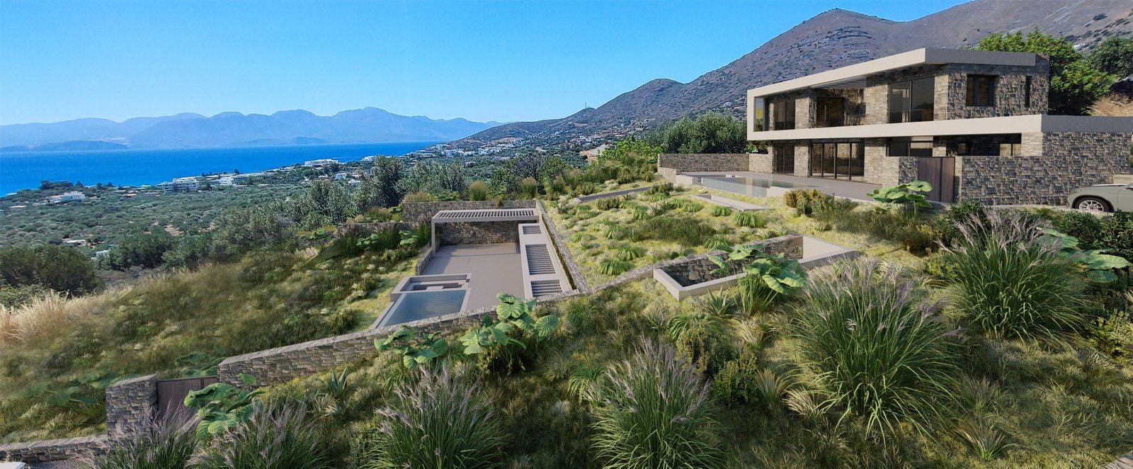 Exceptional Contemporary Villa With Panoramic Sea Views In Elounda, Crete Villa in Community of Elounta, Agios Nikolaos Municipal Unit, Greece 1 - 16213244