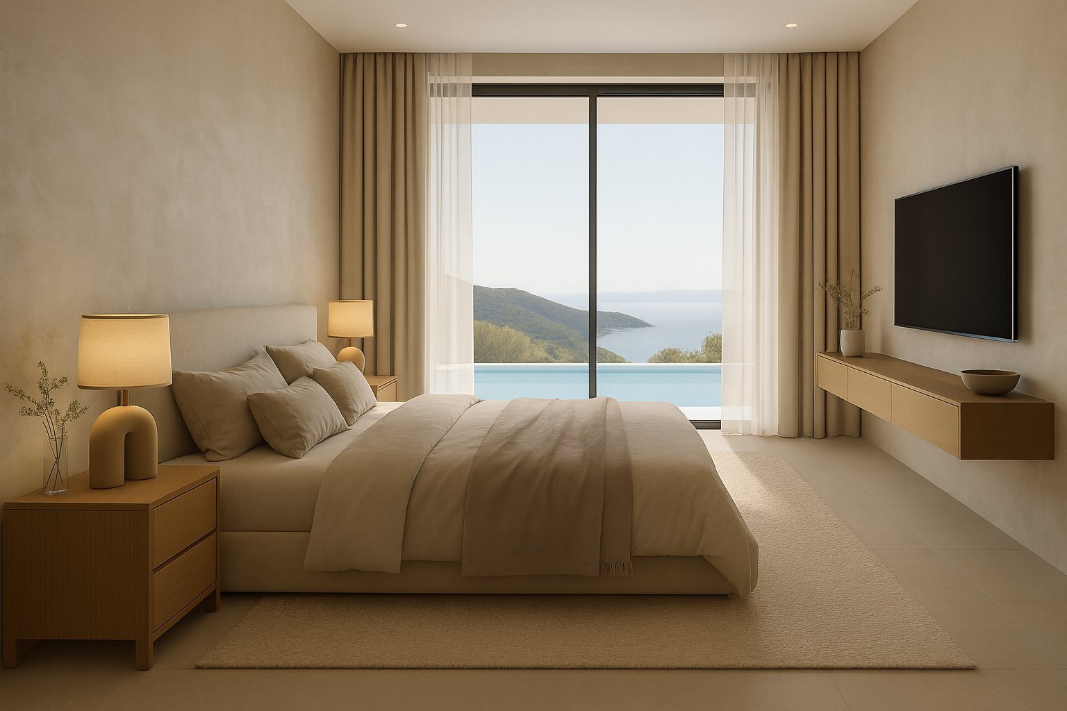 Twin Luxury Villas With Panoramic Sea And Mountain Views, Ag. Ioannis Peristeron, Corfu Island Villa in Meliteieis, Peloponnese, Western Greece and the Ionian, Greece 1 - 16320146