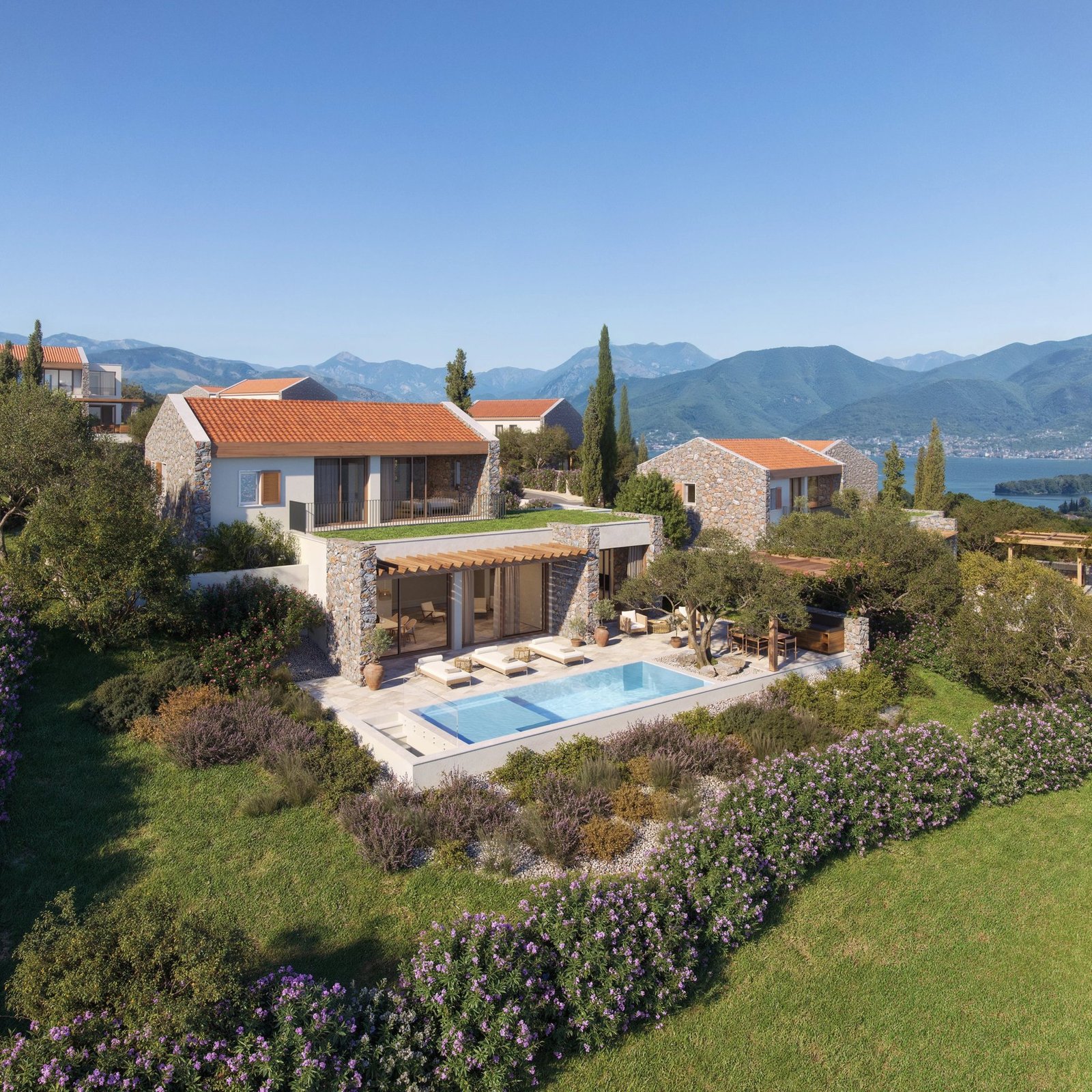 Villa With Pool And Adriatic Sea View House in Milovići, Tivat Municipality, Montenegro 1 - 14460257
