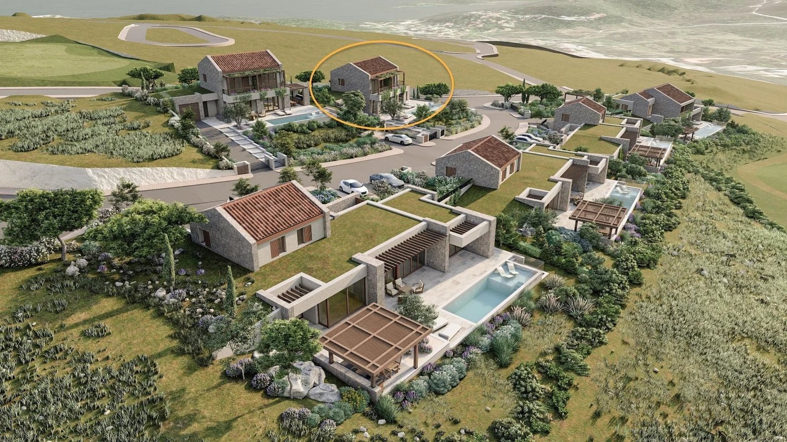 Villa With Pool And Adriatic Sea View House in Milovići, Tivat Municipality, Montenegro 1 - 14465470