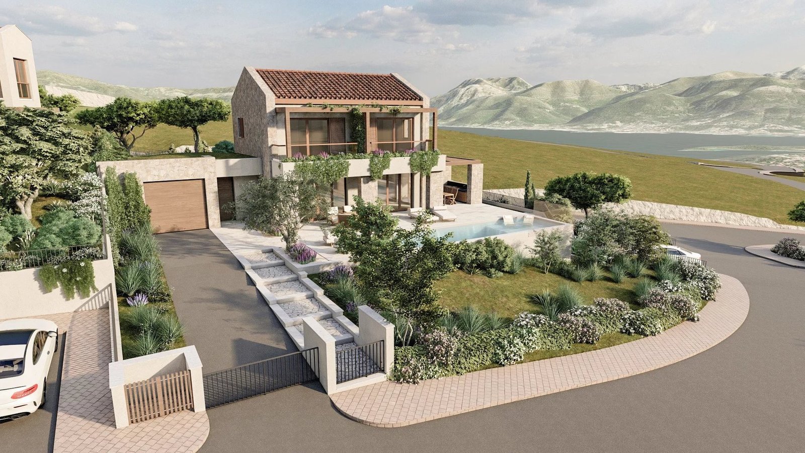 Villa With Pool And Adriatic Sea View House in Milovići, Tivat Municipality, Montenegro 1 - 14465470